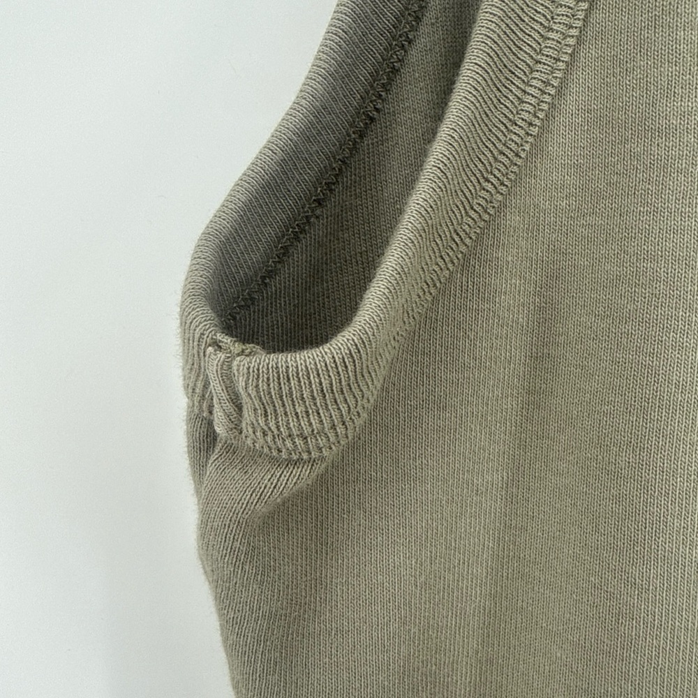 Michael Stars Olive Ribbed Henley Tank - Picture 5 of 7